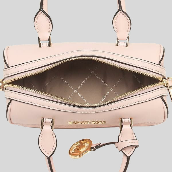 Michael Kors Travel XS Duffle Crossbody Bag in Signature Dark Powder Blush 35S2GTFC0B