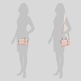 Michael Kors Travel XS Duffle Crossbody Bag in Signature Dark Powder Blush 35S2GTFC0B