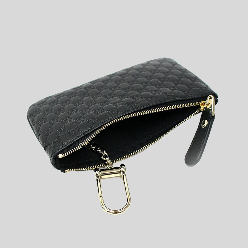 Gucci Microguccissima Pouch With Keyring Black 544248
