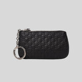 Gucci GG Microguccissima Pouch With Keyring Black 544476