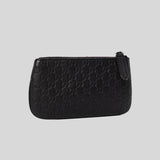 GUCCI GG Microguccissima Pouch With Keyring Black 544476
