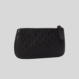 Gucci GG Microguccissima Pouch With Keyring Black 544476