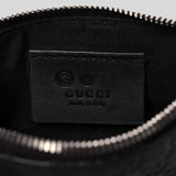 GUCCI GG Microguccissima Pouch With Keyring Black 544476