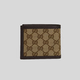 GUCCI Men's Signature Bifold Wallet Brown 260987