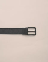 Coach Skinny Buckle Cut-To-Size Reversible Dress Belt, 32mm Black