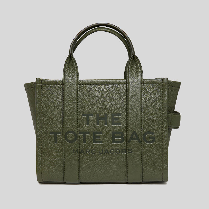Marc Jacobs Leather The Tote Mini Traveler Tote Bag Bronze Green H009L01SP21 lussocitta lusso citta