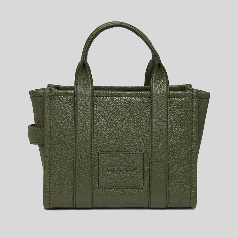 Marc Jacobs Leather The Tote Mini Traveler Tote Bag Bronze Green H009L01SP21