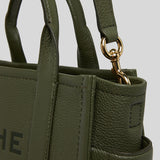 Marc Jacobs Leather The Tote Mini Traveler Tote Bag Bronze Green H009L01SP21