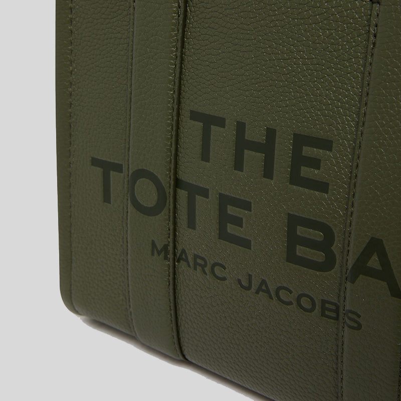Marc Jacobs Leather The Tote Mini Traveler Tote Bag Bronze Green H009L01SP21