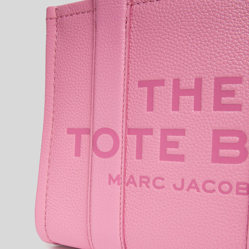 Marc Jacobs Leather The Tote Mini Traveler Tote Bag Candy Pink H009L01SP21