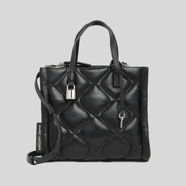 Marc jacobs black tote leather clearance