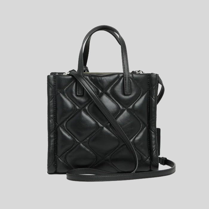 Marc Jacobs Quilted Mini Grind Leather Tote Black H047L01RE22