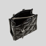 Marc Jacobs Quilted Mini Grind Leather Tote Black H047L01RE22