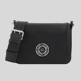 Marc Jacobs Leather Full Flap Logo Shoulder Bag Black H901L01RE21