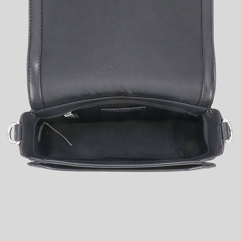 Marc Jacobs Leather Full Flap Logo Shoulder Bag Black H901L01RE21 –  LussoCitta