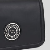 Marc Jacobs Leather Full Flap Logo Shoulder Bag Black H901L01RE21