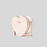 Kate Spade Love Shack Mini Heart Crossbody Purse Light Rose K6063