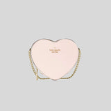 Kate Spade Love Shack Mini Heart Crossbody Purse Light Rose K6063 lussocitta lusso citta