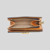 Marc Jacobs THE Snapshot Mini Compact Wallet Black Honey Ginger Chianti M0013360