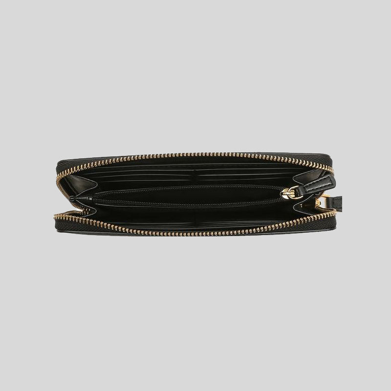 Marc Jacobs Saffiano Zip Around Continental Wallet Black M0015160