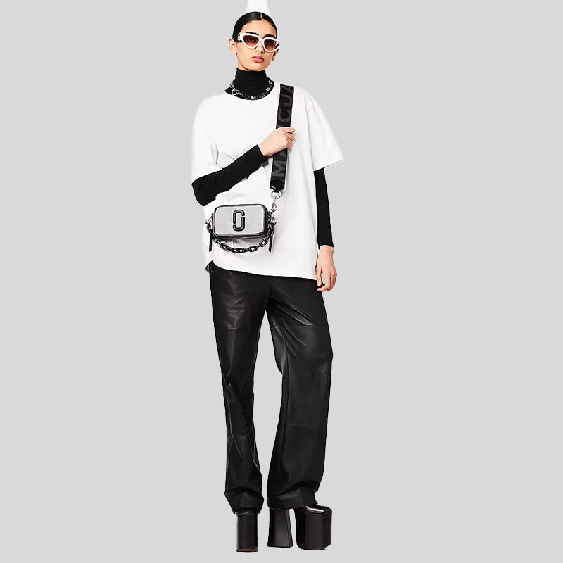 Marc Jacobs The Patent Leather Snapshot Small Camera Bag Black 2S3HCR004H03