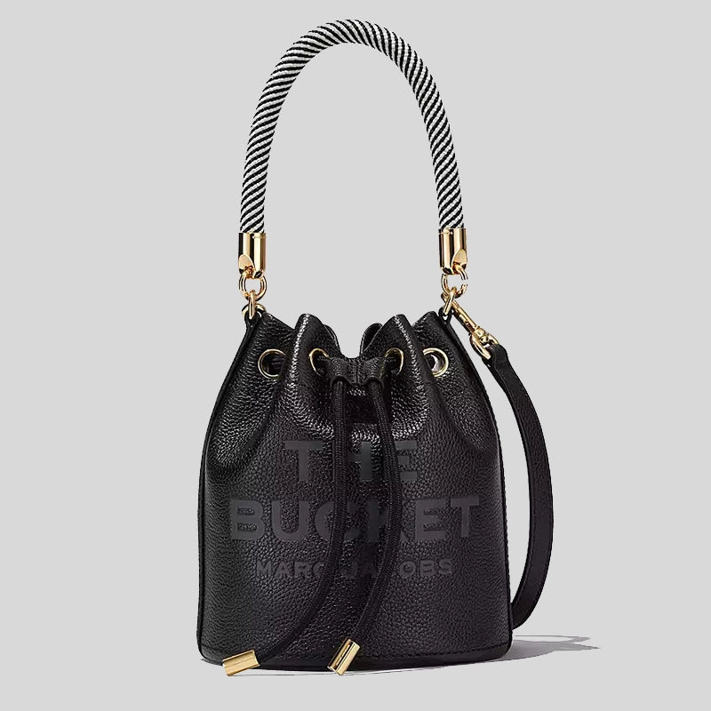 Marc Jacobs The Leather Bucket Bag Black H652L01PF22 lussocitta lusso città