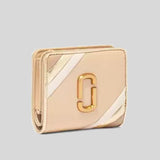 Marc Jacobs THE GLAM Shot Shiny Mini Compact Wallet Curds Whey Multi S161L01RE21