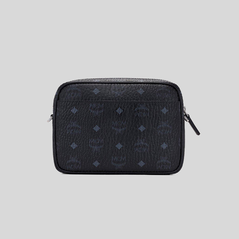 Small Aren Crossbody in Visetos Black