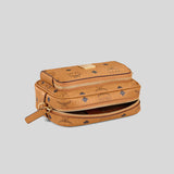 MCM X-Mini Aren Crossbody in Visetos COGNAC MMRAAKC03CO001