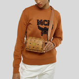 MCM X-Mini Aren Crossbody in Visetos COGNAC MMRAAKC03CO001