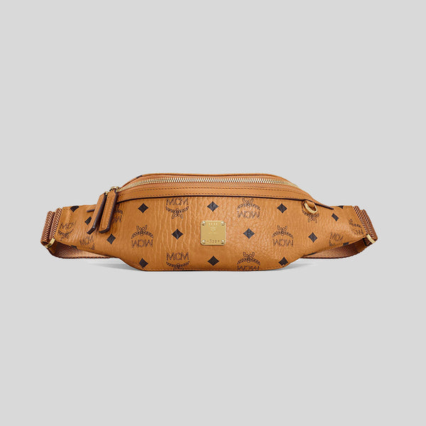 MCM Fursten Belt Bag in Visetos COGNAC MMZAAFI04CO001 lussocitta lusso citta