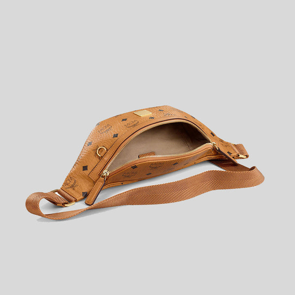 MCM Fursten Belt Bag in Visetos COGNAC MMZAAFI04CO001