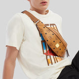 MCM Fursten Belt Bag in Visetos COGNAC MMZAAFI04CO001