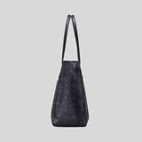 MCM Aren Medium Top-Zip Shopper in Visetos BLACK MWPAATN03BK001