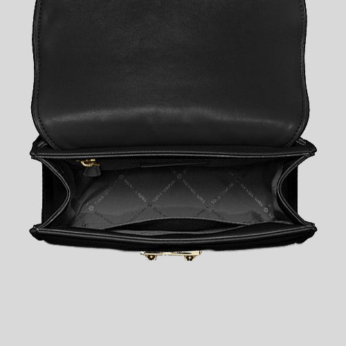 Michael Kors Serena Medium Flap Shoulder Bag Black 35S2GNRL2U – LussoCitta