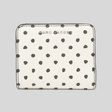 Marc Jacobs Small Bifold Wallet Polka Dot White And Black S114M10SP22 lussocitta lusso citta