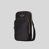 Kate Spade Chelsea North South Dual Zip iPhone Crossbody Black WIR00128