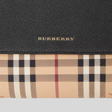 Burberry Small Loxley Haymarket Knight Check Coated Canvas Crossbody Black 80379151