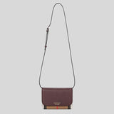 BURBERRY Hampshire House Check Crossbody Bag Mahogany Red 80463181