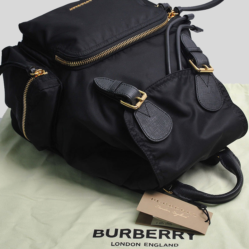 Burberry Unisex MD Rucksack Prorsum Nylon Backpack Black 80475801