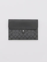 Coach Mini Tablet Sleeve In Signature Canvas Charcoal C2024