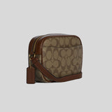 Coach Mini Jamie Camera Bag In Signature Canvas Khaki Saddle C9926