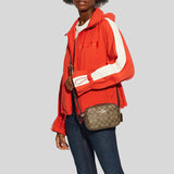 Coach Mini Jamie Camera Bag In Signature Canvas Khaki Saddle C9926