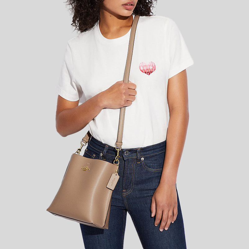 Coach Mollie Bucket Bag 22 Taupe CA177