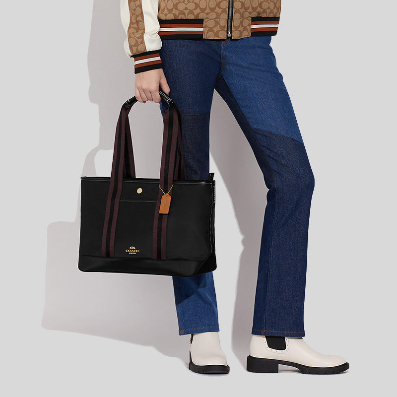 Coach Ellis Tote Black Multi CA208