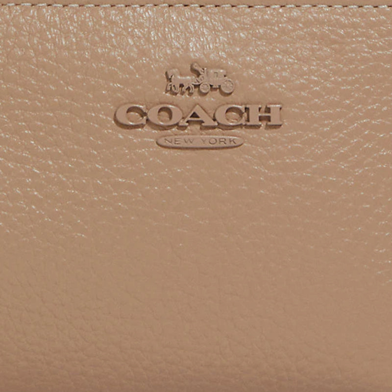 Coach Snap Wallet In Leather Taupe CC900