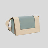 CELINE Smooth Calfskin Medium Frame Shoulder Bag Grege Storm 180263