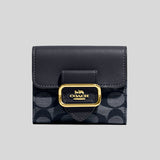 Coach Small Morgan Wallet In Signature Chambray Denim Multi CH151 lussocitta lusso citta