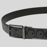 COACH Men's Modern Harness Cut-To-Size Reversible Signature Coated Canvas Belt Black F64825