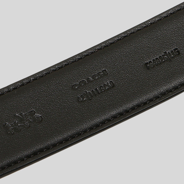COACH Men's Modern Harness Cut-To-Size Reversible Signature Coated Canvas Belt Black F64825